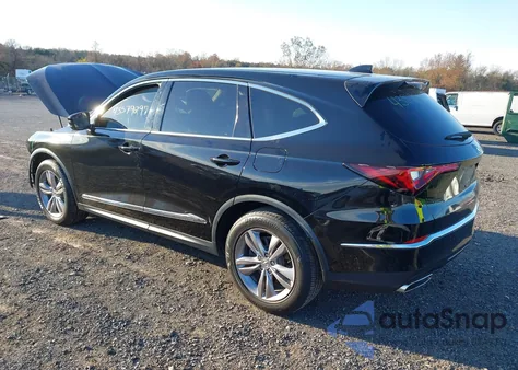 2022 Acura Mdx Standard z USA, uszkodzony, nr VIN 5J8YE1H33NL014524